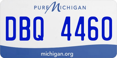 MI license plate DBQ4460