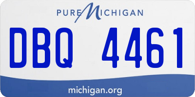 MI license plate DBQ4461