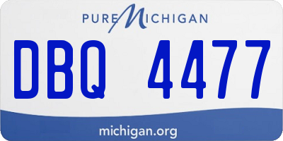 MI license plate DBQ4477