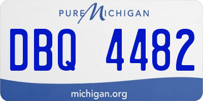 MI license plate DBQ4482