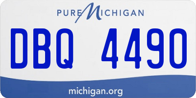 MI license plate DBQ4490