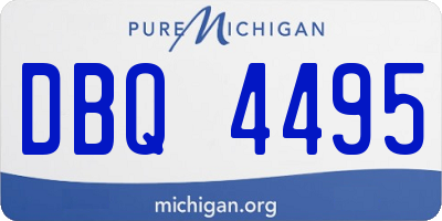 MI license plate DBQ4495