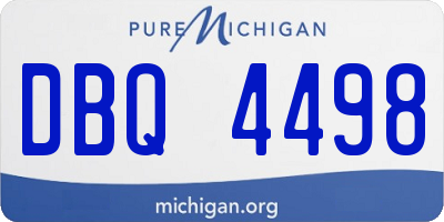 MI license plate DBQ4498