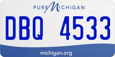 MI license plate DBQ4533