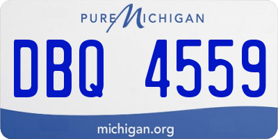 MI license plate DBQ4559