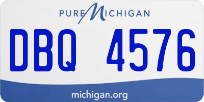 MI license plate DBQ4576