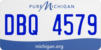 MI license plate DBQ4579