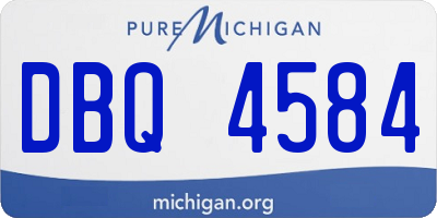 MI license plate DBQ4584