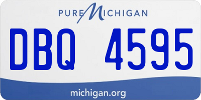 MI license plate DBQ4595
