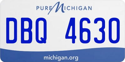 MI license plate DBQ4630