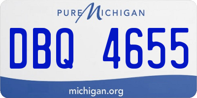 MI license plate DBQ4655