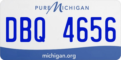 MI license plate DBQ4656