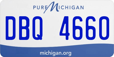 MI license plate DBQ4660