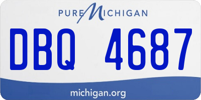 MI license plate DBQ4687