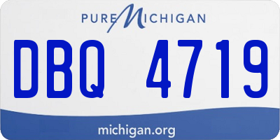 MI license plate DBQ4719