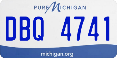 MI license plate DBQ4741