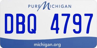 MI license plate DBQ4797
