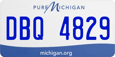 MI license plate DBQ4829