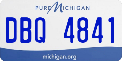 MI license plate DBQ4841