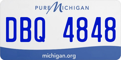 MI license plate DBQ4848