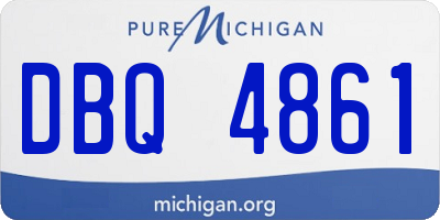 MI license plate DBQ4861