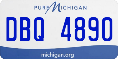 MI license plate DBQ4890