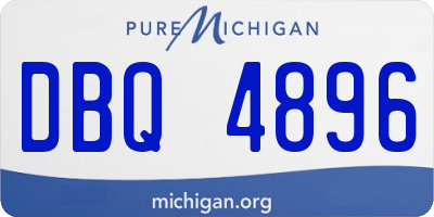 MI license plate DBQ4896