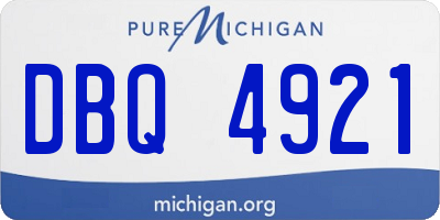 MI license plate DBQ4921