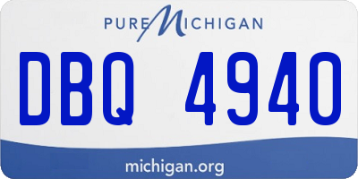 MI license plate DBQ4940