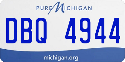 MI license plate DBQ4944