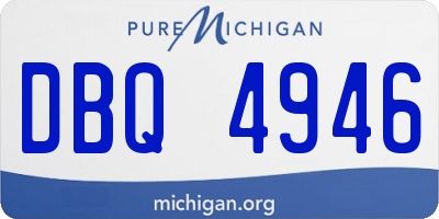 MI license plate DBQ4946