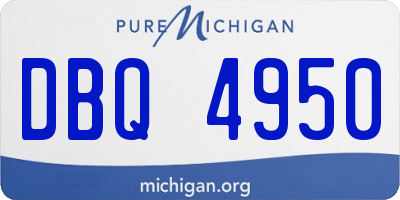 MI license plate DBQ4950