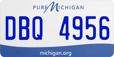 MI license plate DBQ4956