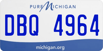 MI license plate DBQ4964