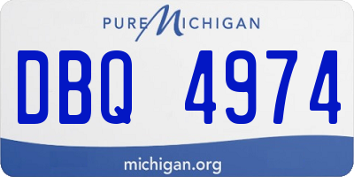 MI license plate DBQ4974
