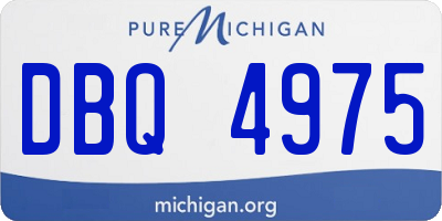 MI license plate DBQ4975