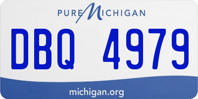 MI license plate DBQ4979