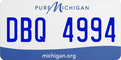 MI license plate DBQ4994