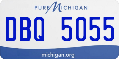 MI license plate DBQ5055