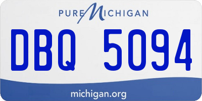 MI license plate DBQ5094