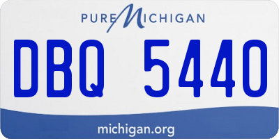 MI license plate DBQ5440