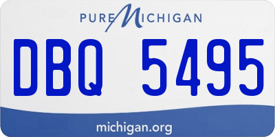 MI license plate DBQ5495