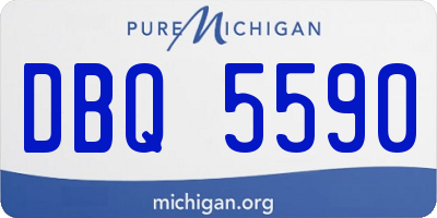 MI license plate DBQ5590