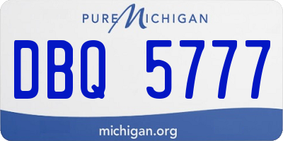 MI license plate DBQ5777