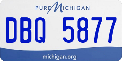 MI license plate DBQ5877