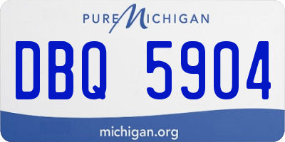 MI license plate DBQ5904