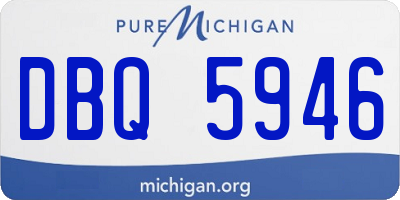 MI license plate DBQ5946