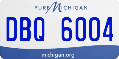 MI license plate DBQ6004