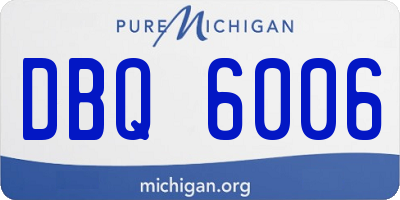 MI license plate DBQ6006