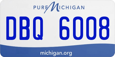 MI license plate DBQ6008